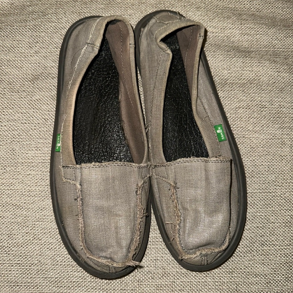 Sanuk Gray Women's Moccasins